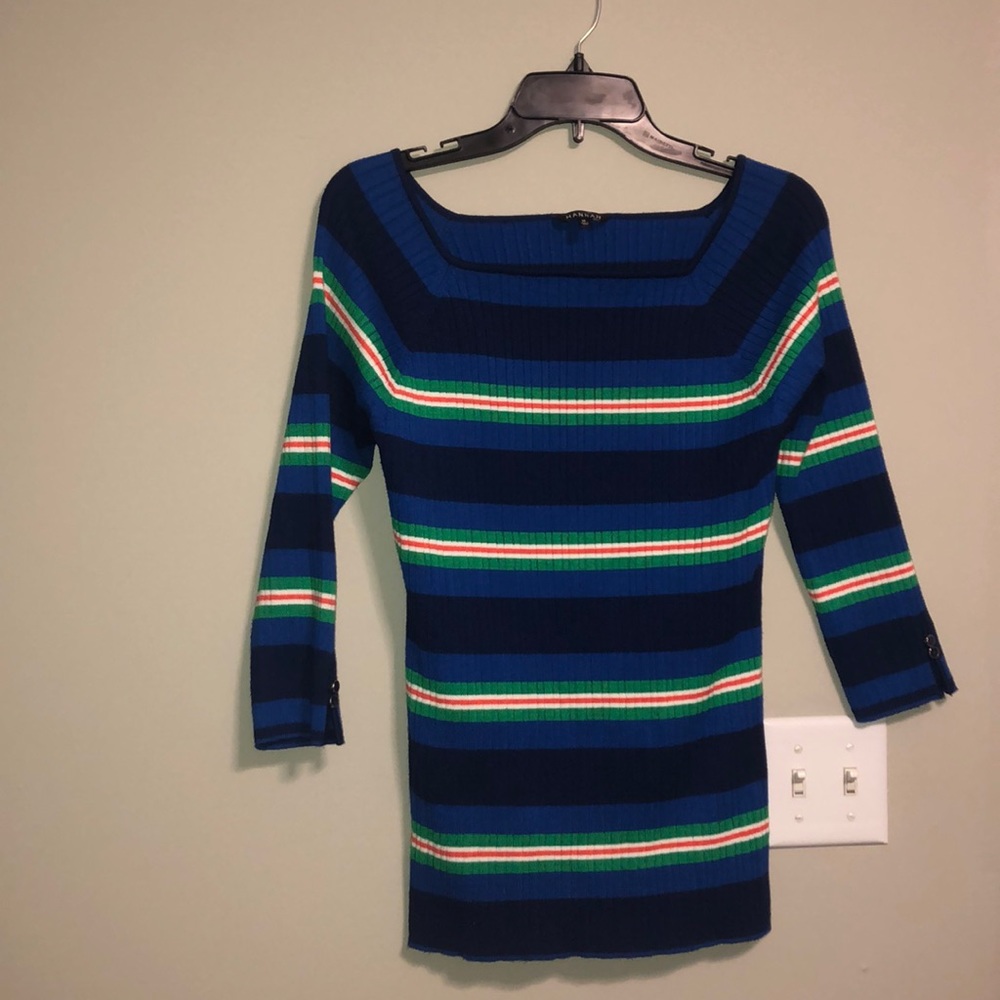 Striped Mid-Length Sleeve Shirt